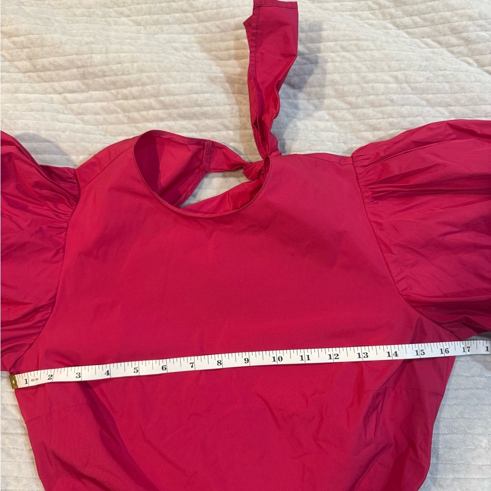 RED Valentino Ruffle-Sleeved Backless Mini Taffeta Dress Size EU 40 - US 4-6 - Picture 16 of 16